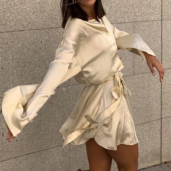 CREAM WRAP BALLET STYLE SKIRT ✨🕊️ - Picture 6 of 7